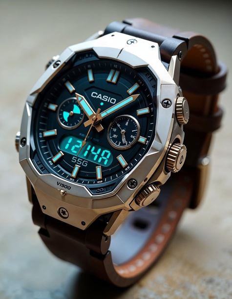 ABLS 11102D Leather Strap Watch